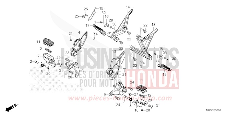 MARCHE de Africa Twin DCT DARKNESS BLACK METALLIC (NH463) de 2021